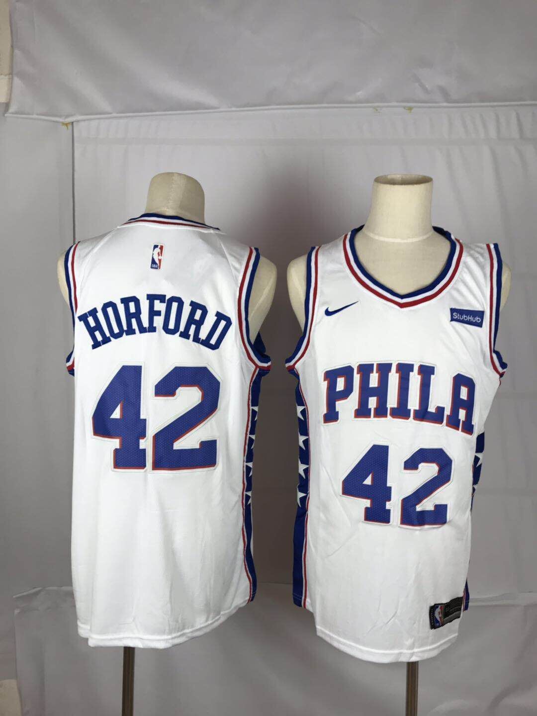Men New NBA Philadelphia 76ers #42 Horford white Nike Jerseys